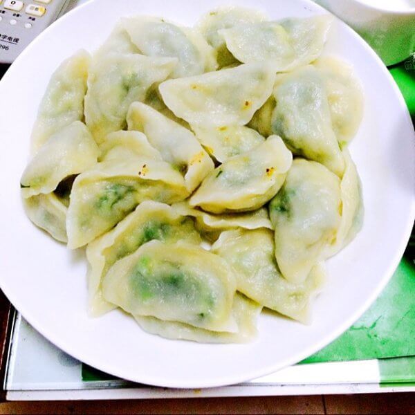 美味鸡蛋韭菜虾仁饺子