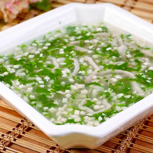美味的肉丝豆腐羹的做法