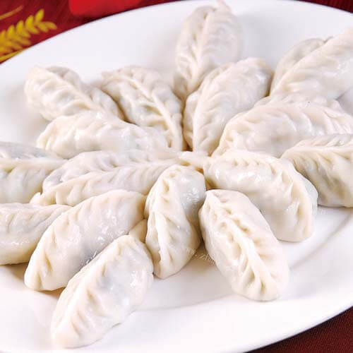 美味的豇豆鸡蛋饺子