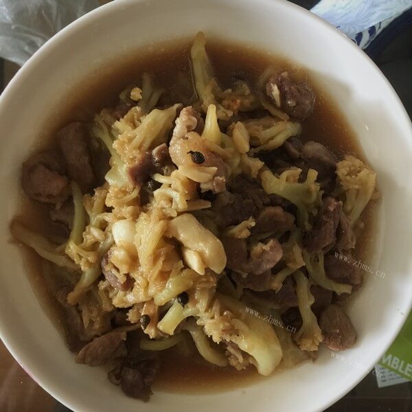 十分好吃的花菜烧肉
