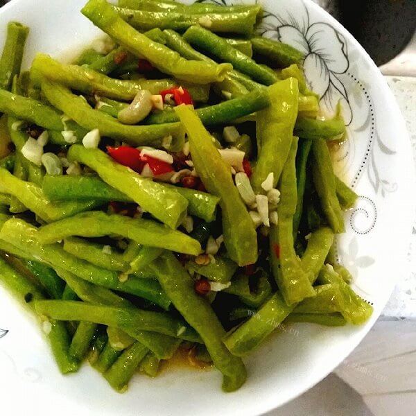 美味的蒜蓉豆角