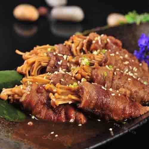 家常牛肉金针菇的做法