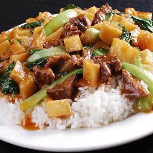 美味的土豆牛肉饭