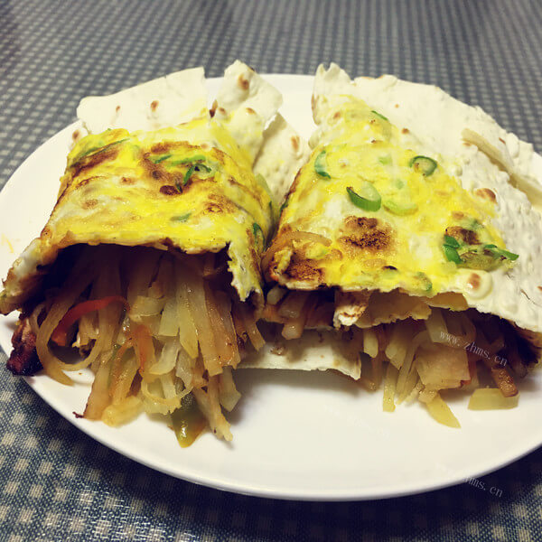 美味孜然羊肉卷饼