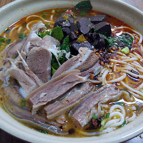 美味羊肉米线的做法