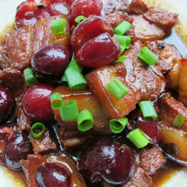 新颖的车厘子红烧肉