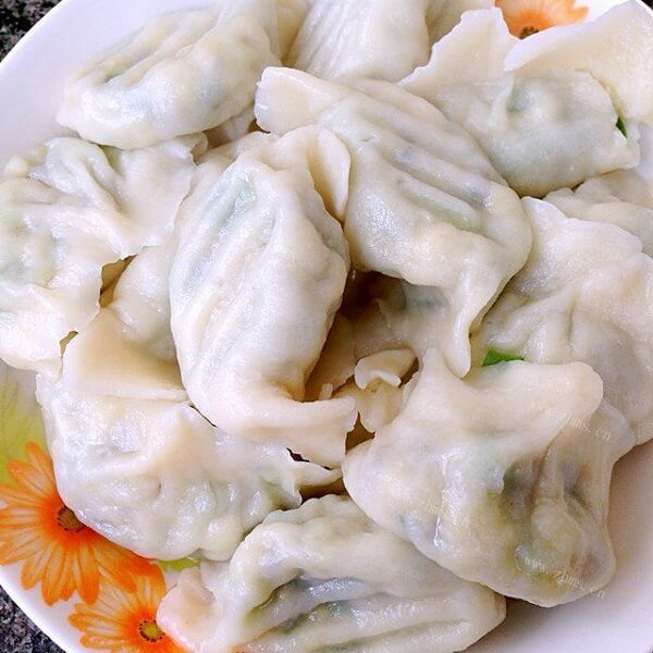 好吃的韭菜素饺子