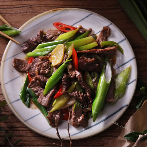 美味的姜葱牛肉的做法