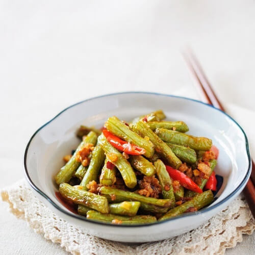 美味的油焖豆角