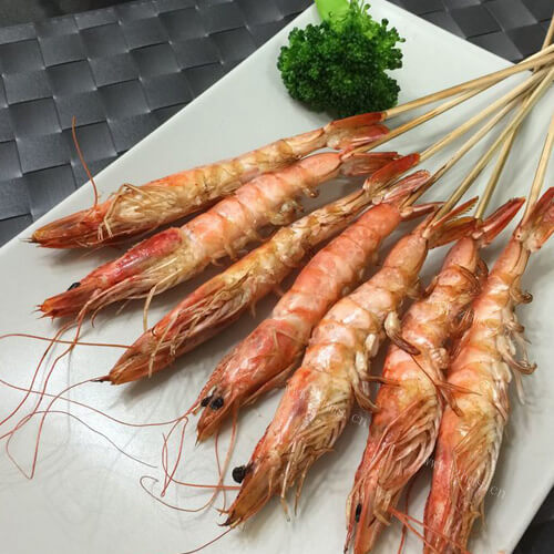 美味的烤箱烤虾干