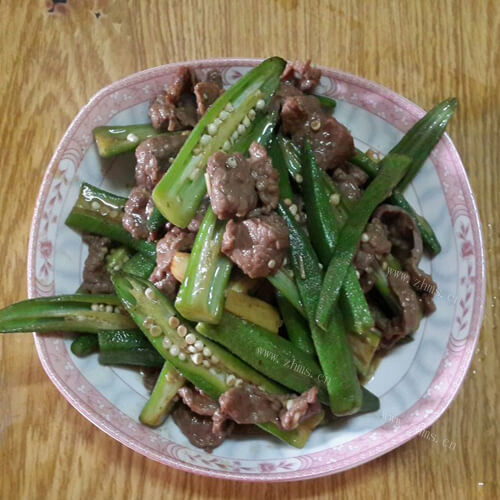简单的姜葱牛肉的做法