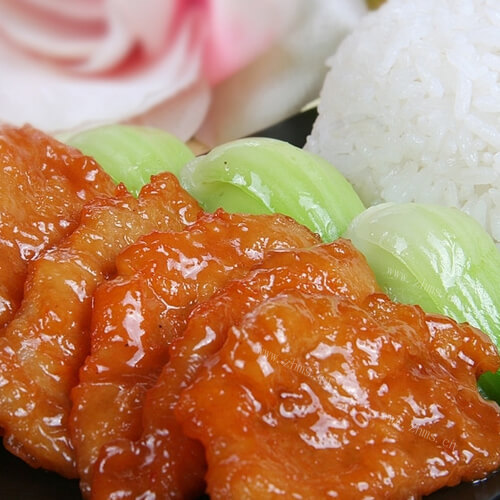 美味的黄金咖喱猪扒饭