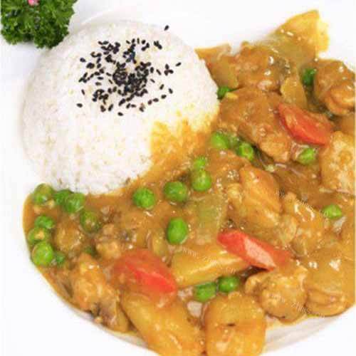 鸡腿咖喱饭