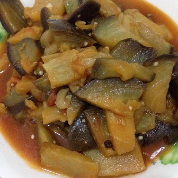 美味的南瓜炖茄子