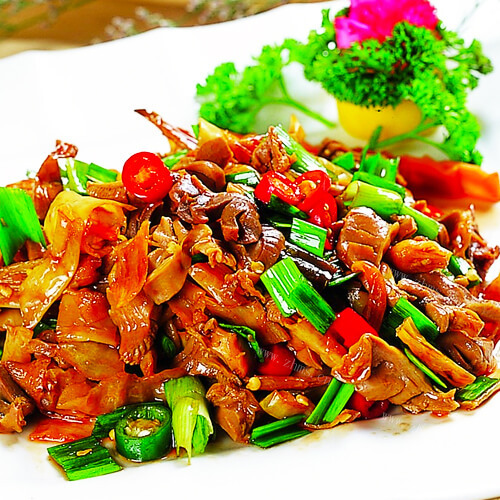 美味韭菜炒鸡血