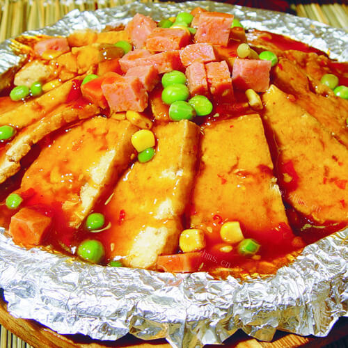 好吃的铁板烧豆腐