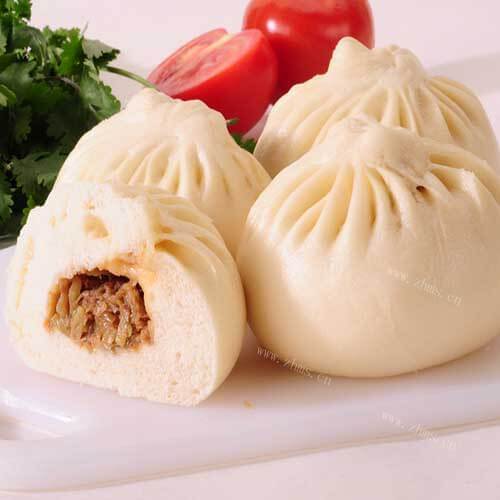 好吃的韭菜鸡蛋肉馅包子