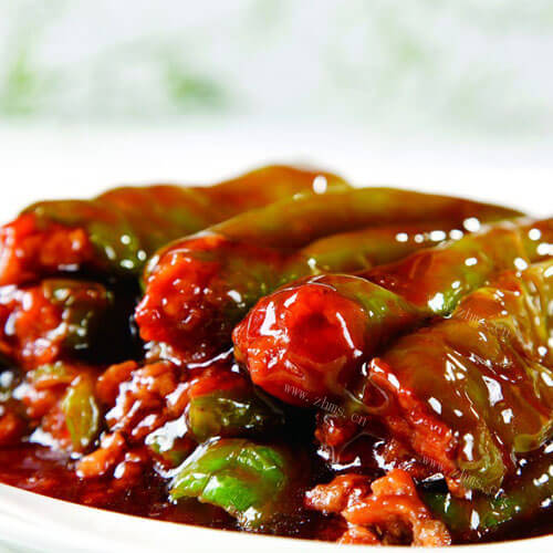 美味的油焖尖椒