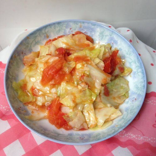 美味的西红柿炒大头菜