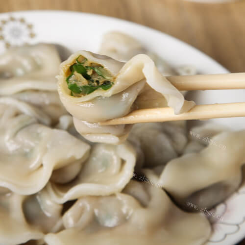 好味的韭菜肉水饺