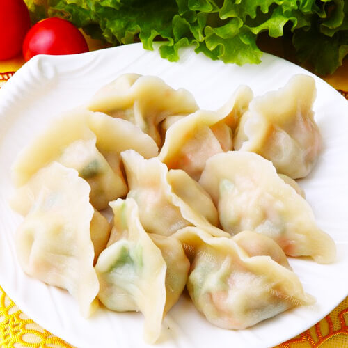 美味的韭菜鸡蛋馅饺子