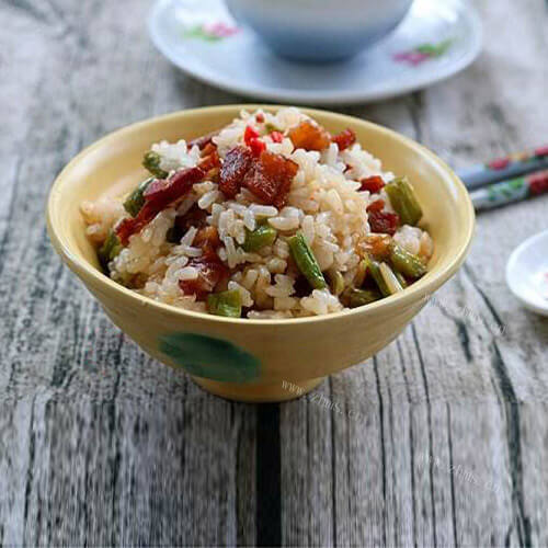 家常酸豇豆炒饭