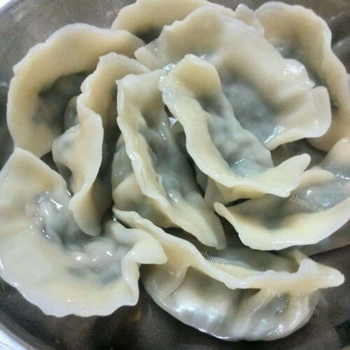 美味猪肉韭菜馅水饺
