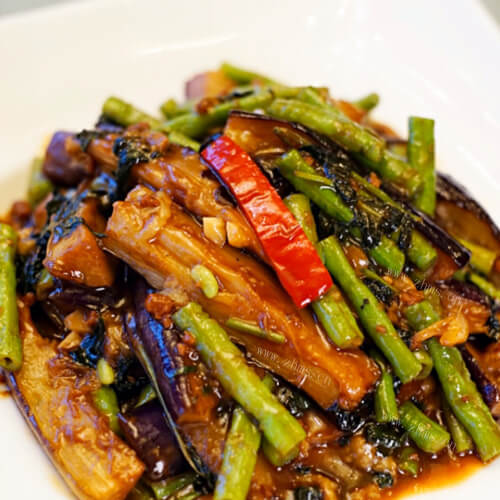 美味冬瓜炒茄子