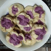 自制紫薯开花馒头