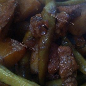 红烧肉炖芸豆土豆
