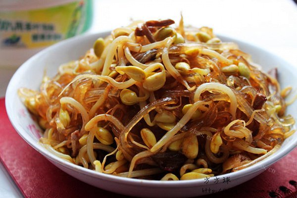 黄豆芽炒粉