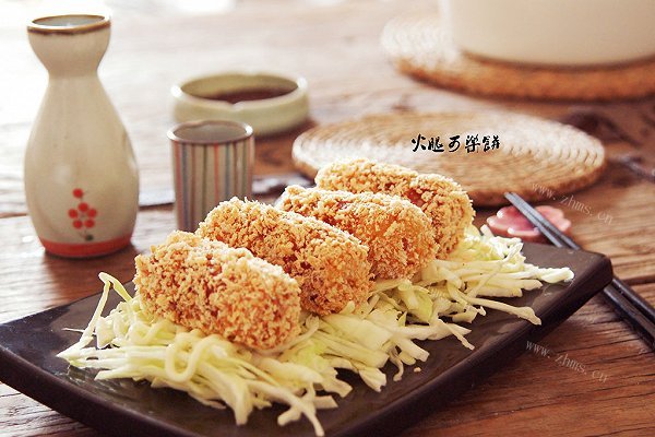 自制火腿片可乐饼