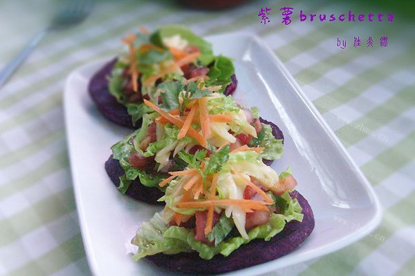 紫薯bruschetta