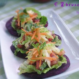 紫薯bruschetta