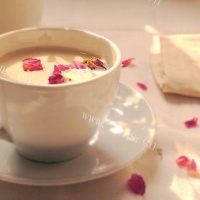 普洱玫瑰奶茶