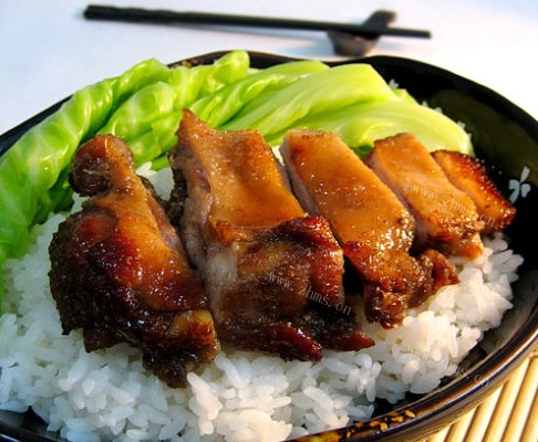 烤鸭腿盖饭