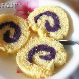 简单好吃的-紫薯蛋糕卷
