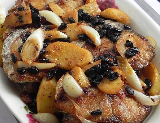 「自制」豆豉煎焖马鲛鱼