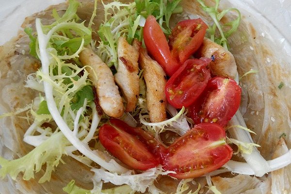 苦菊鸡肉卷