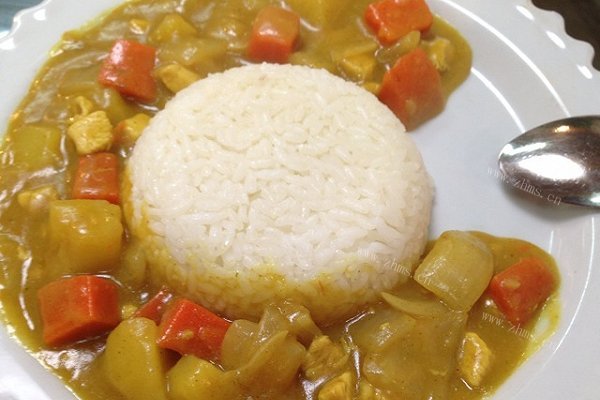 咖喱鸡丁饭（3人份）