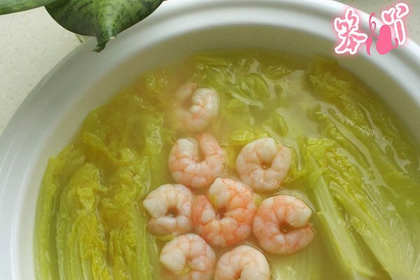 上汤虾仁娃娃菜