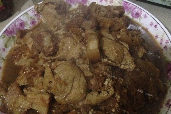 美味的萝卜干豆腐猪肉