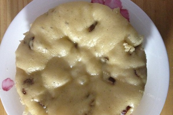 红糖枣肉发糕