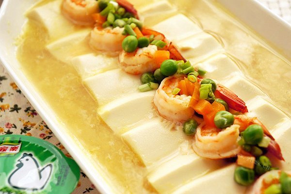 上汤虾仁豆腐