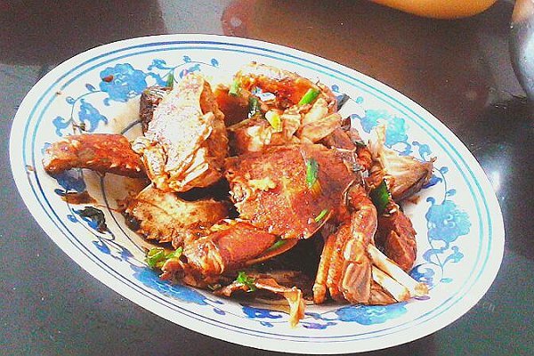 油炒花蟹