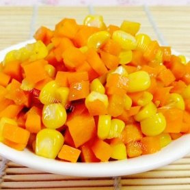 素食主义：玉米炒红萝卜