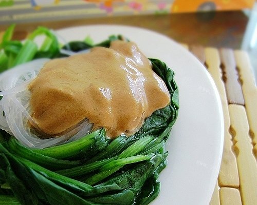 麻酱粉丝菠菜
