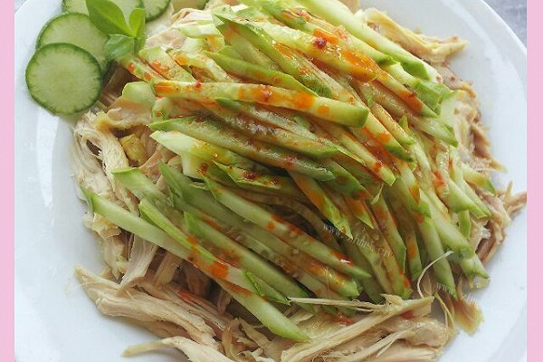 红油鸡丝黄瓜