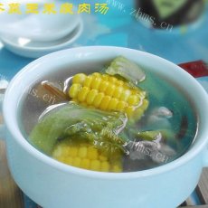 秋冬润燥的好汤品-芥菜玉米瘦肉汤