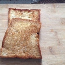 自制黄油煎面包片